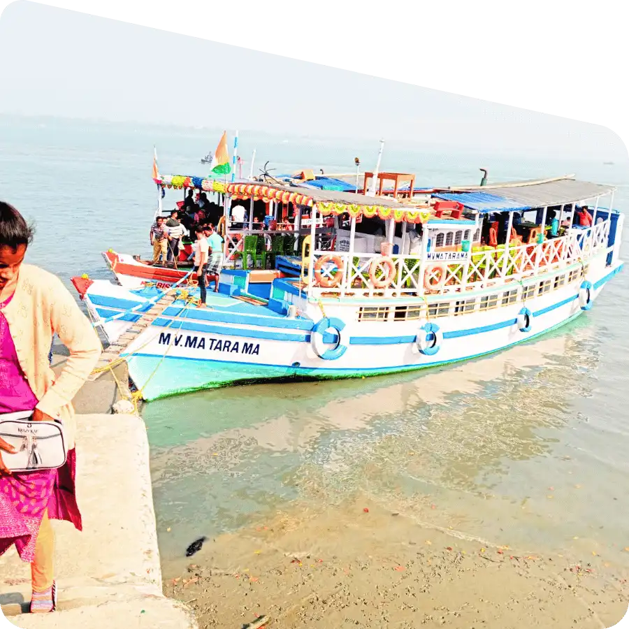 Tourists relaxing during Sundarban boat tour