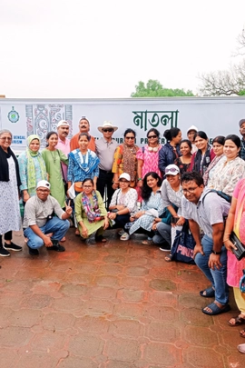 Students enjoying a Biological Excursion Tour in Sundarban mangrove forest