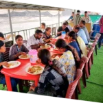 Geography students on Sundarbans boat excursion